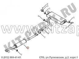 Глушитель средняя часть Geely Emgrand X7 NL4 1016020868